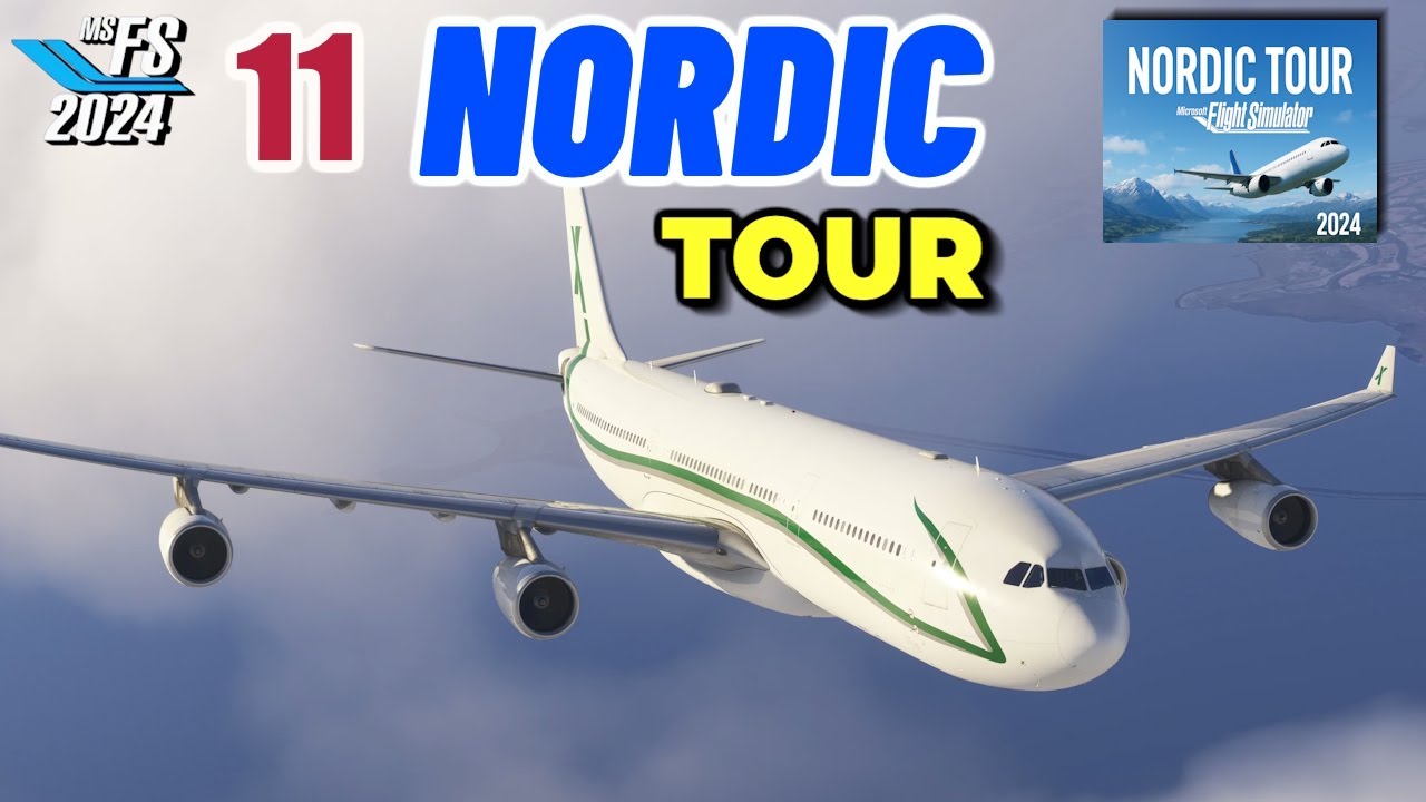 AIRBUS A340-300 VIP iniBuilds - MSFS2024 : NORDIC Tour❗TOUR I 11 I ✈️ Oslo