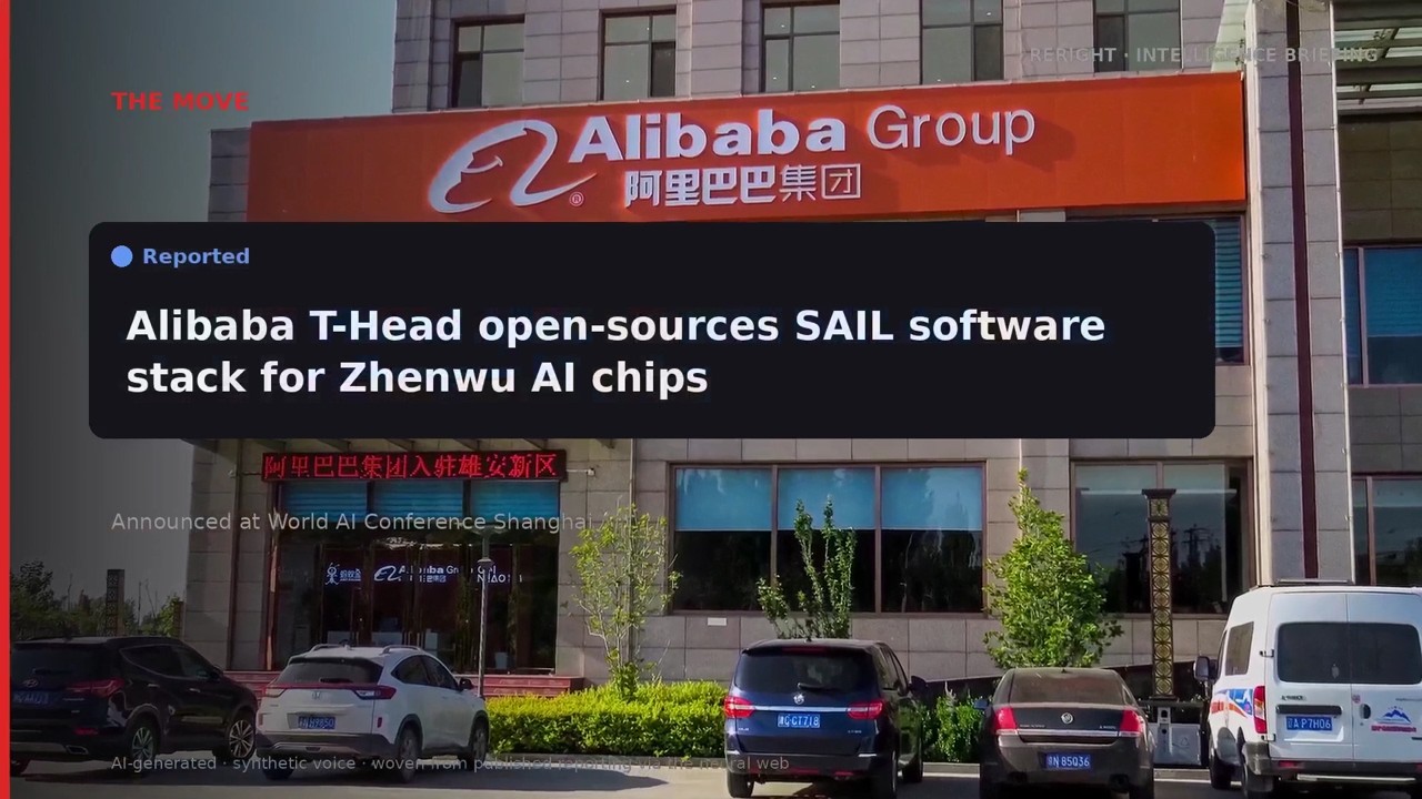 RERIGHT &middot; Alibaba open-sources its AI chip software stack at WAIC, tar