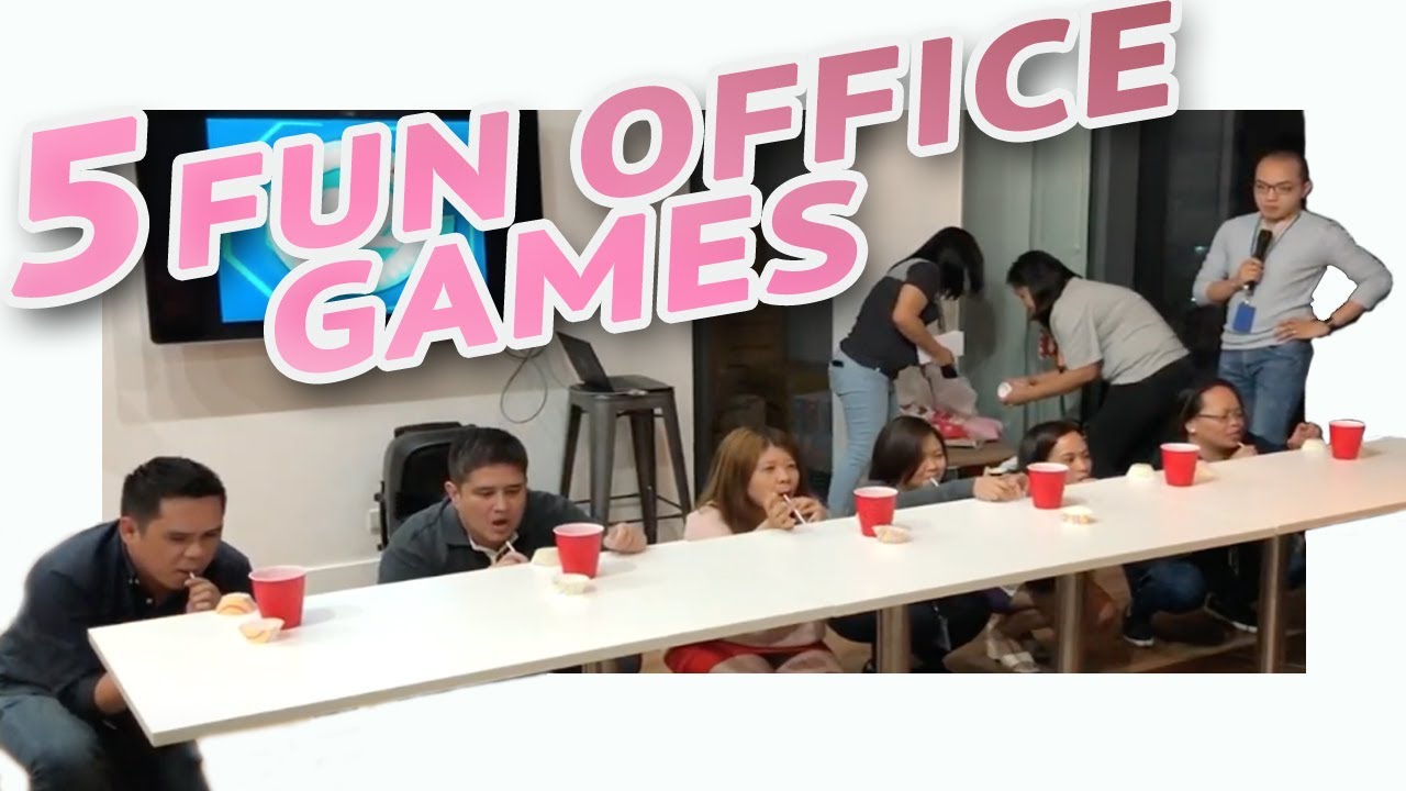 5 FUN PARTY GAMES AT WORK &bull; Part 4 🎲 | Minute To Win It Style
