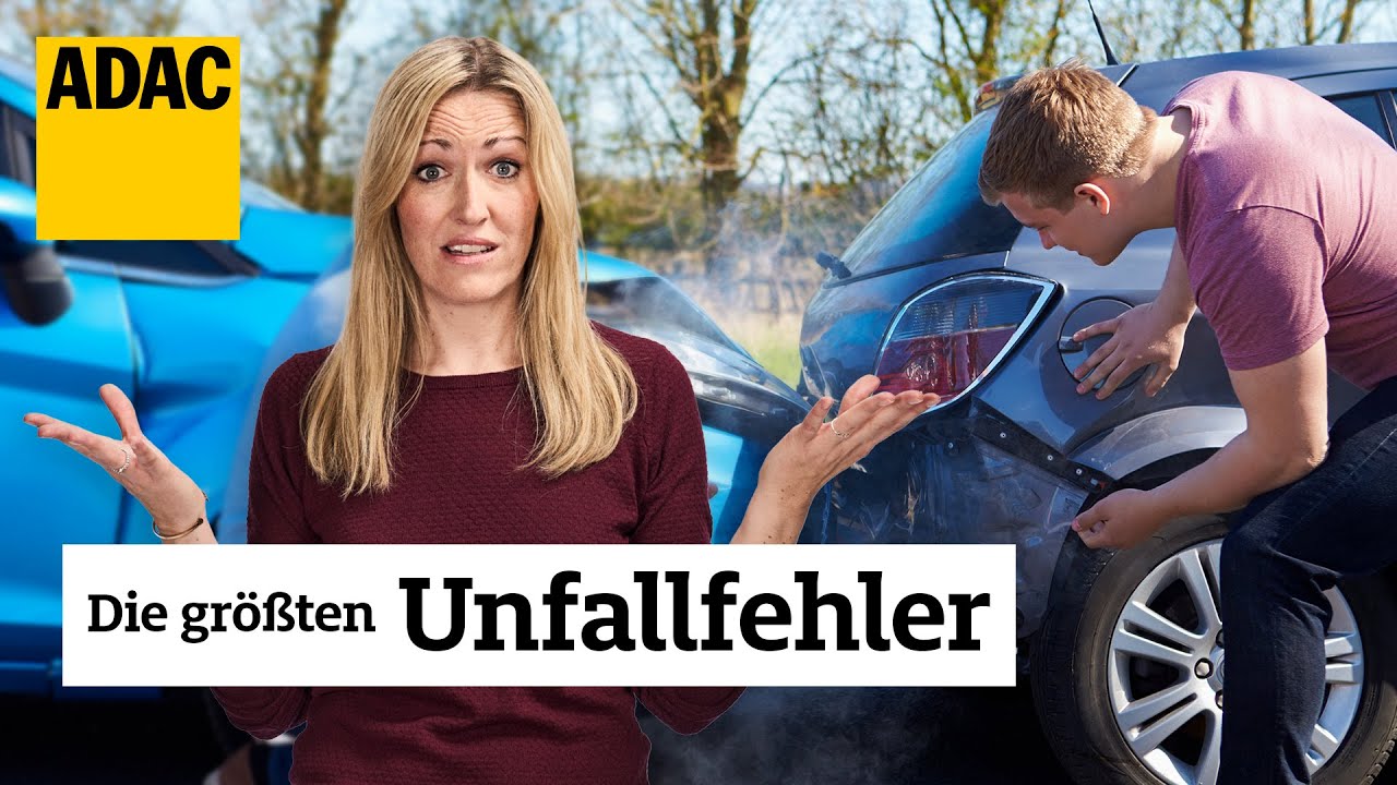 Nach dem Unfall: Diese Fehler machen alles schlimmer (& kosten viel Geld!) | ADAC | Recht? Logisch!