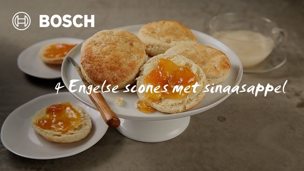 Bosch AutoCook recept: Engelse scones met sinaasappel
