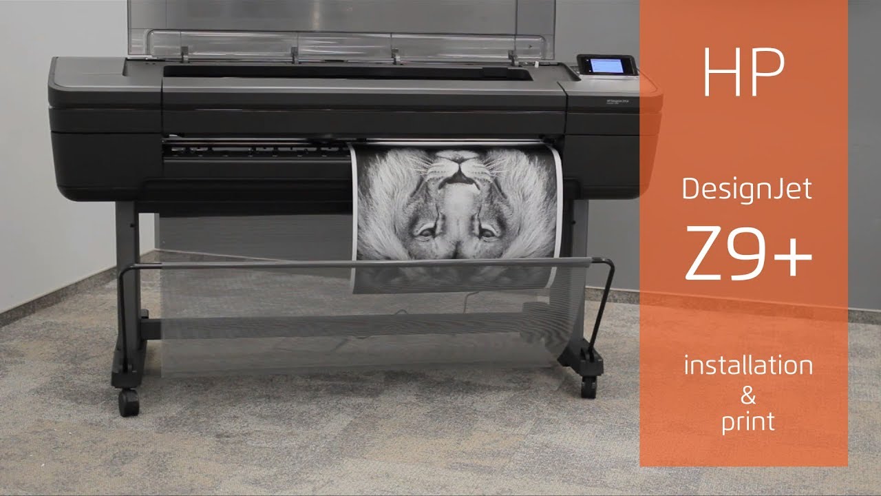 Ploter HP DesignJet Z9+ - first installation & print