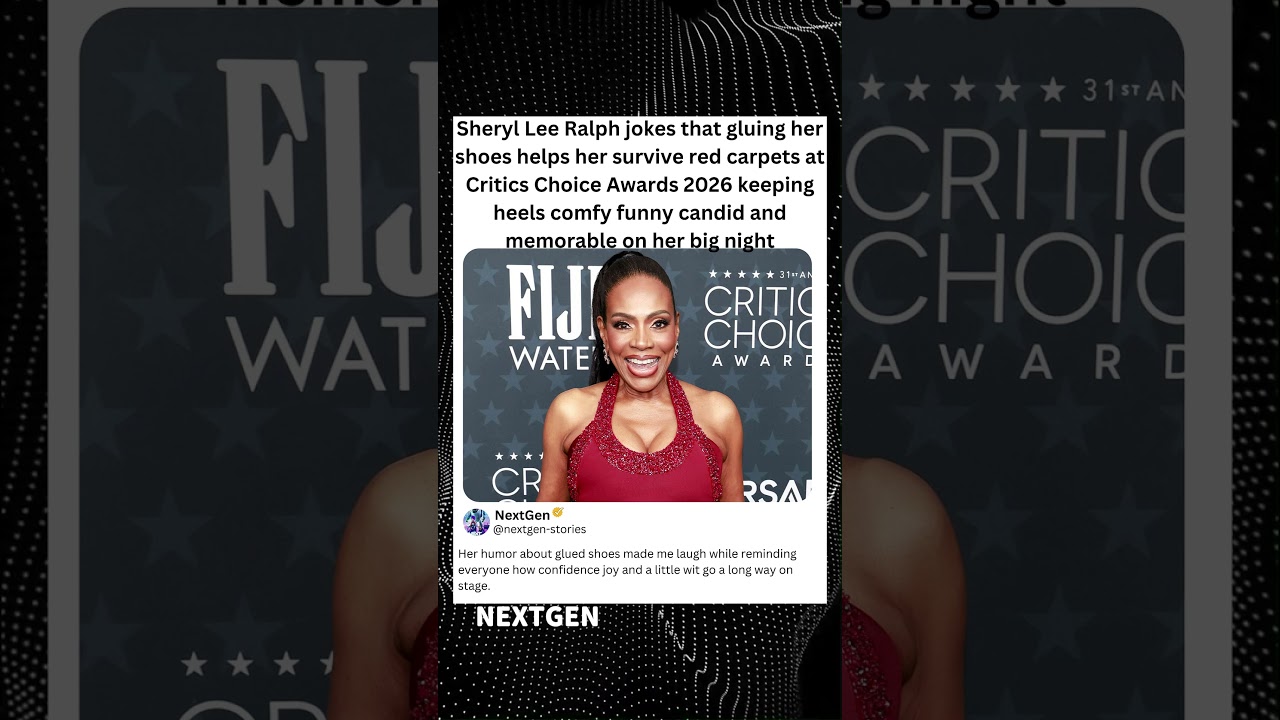 Sheryl Lee Ralph jokes that gluing her shoes helps her survive red carpets at Critics Choice Awards