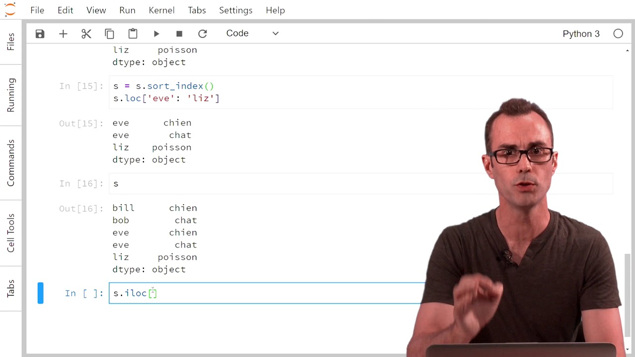 7.6 pandas: introduction aux Series et aux indexes