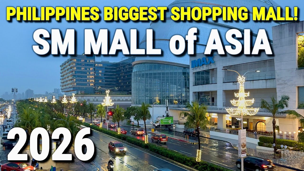 Walking SM Mall of Asia 2026 🇵🇭 Philippines’ BIGGEST Shopping Mall | Manila Bay City Tour
