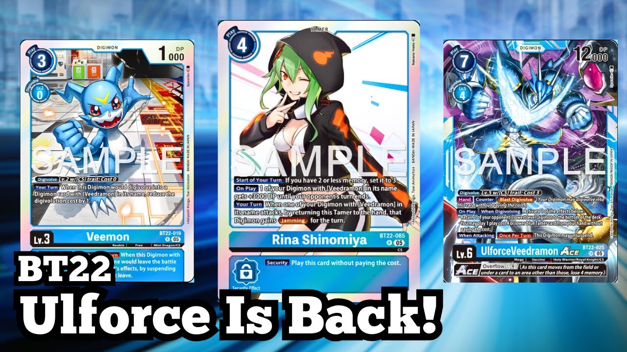 Ulforceveedramon Makes A Comeback!! BT-22 Deck Profile
