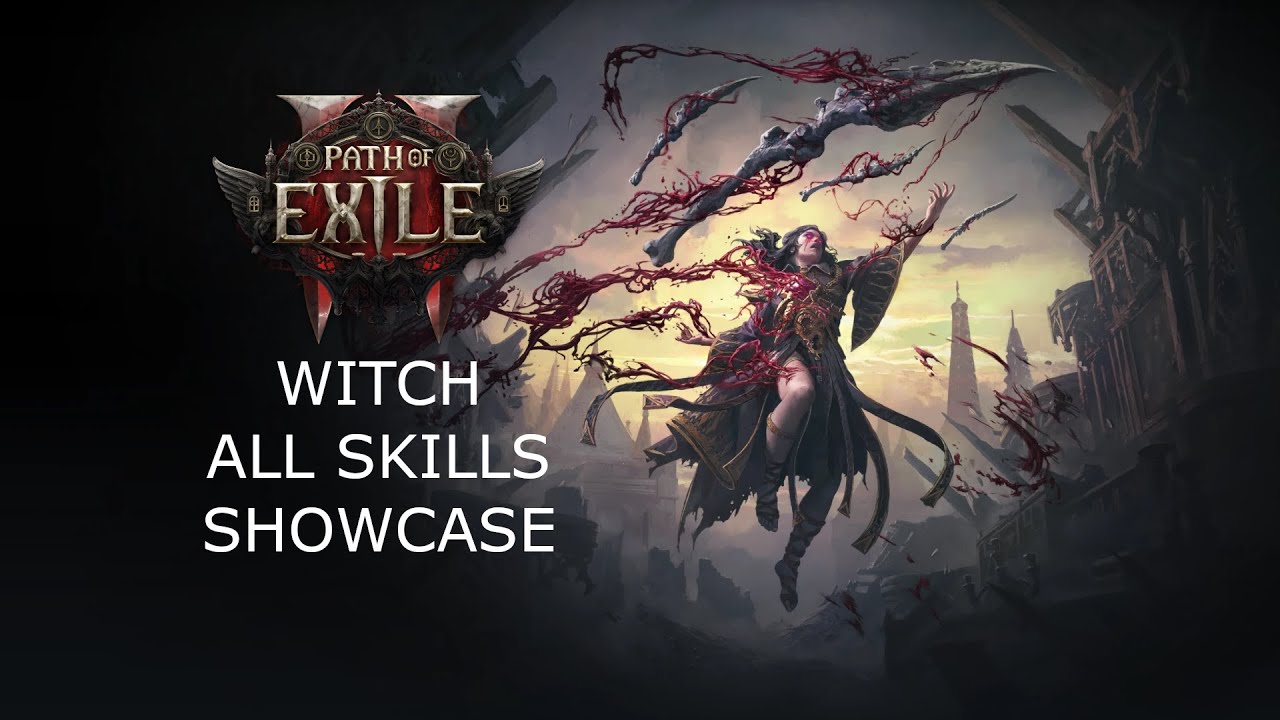 Path of Exile 2 Witch All Skills Showcase