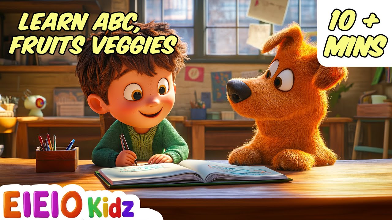 10+ Minutes of Nursery Rhymes for Kids in English 🎶 | Learn Fruits, ABC,& More | For 5-Year-Olds 🍎🔤🌈