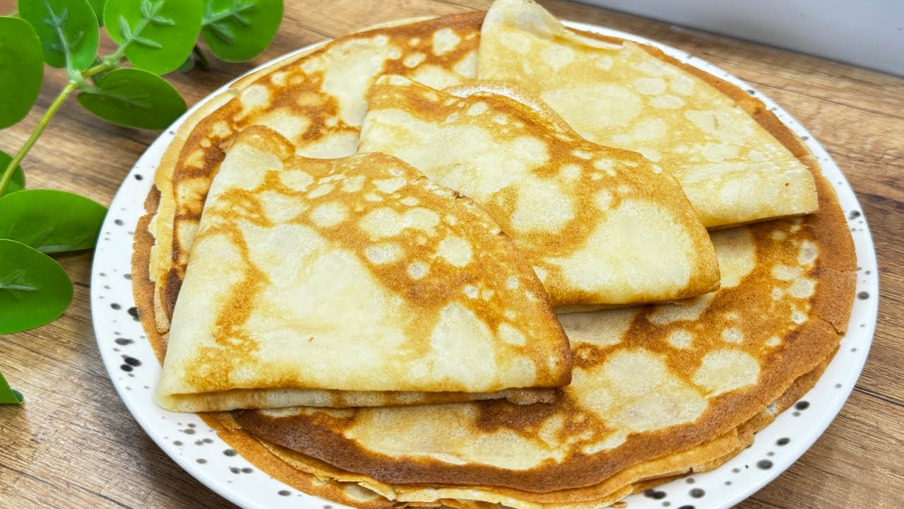 Ciasto na naleśniki w 5 minut🔥 Cienkie i zawsze się udają! 🔥🔥🔥🥞