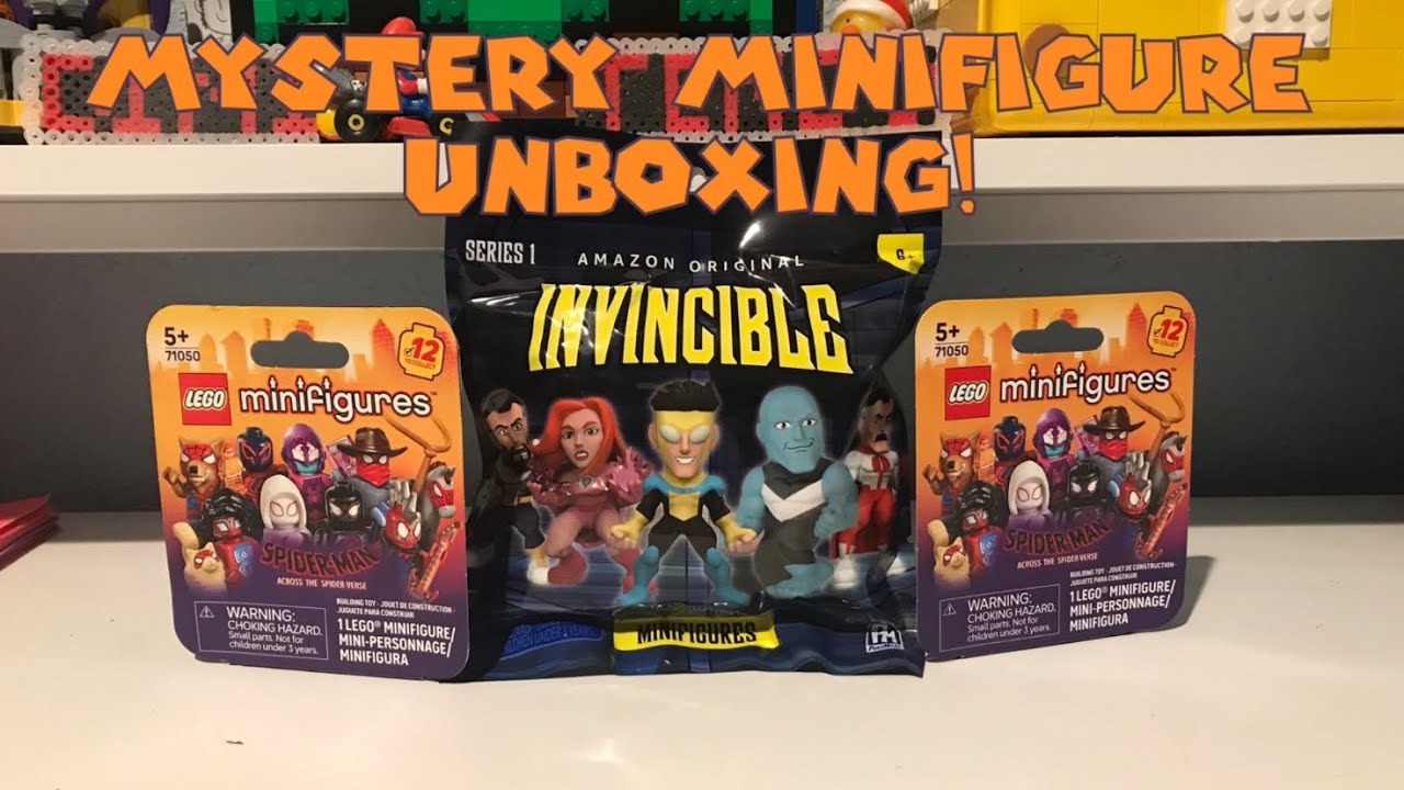 Spider-Man Across The Spiderverse & Invincible Minifigure Unboxing Blind Bags!
