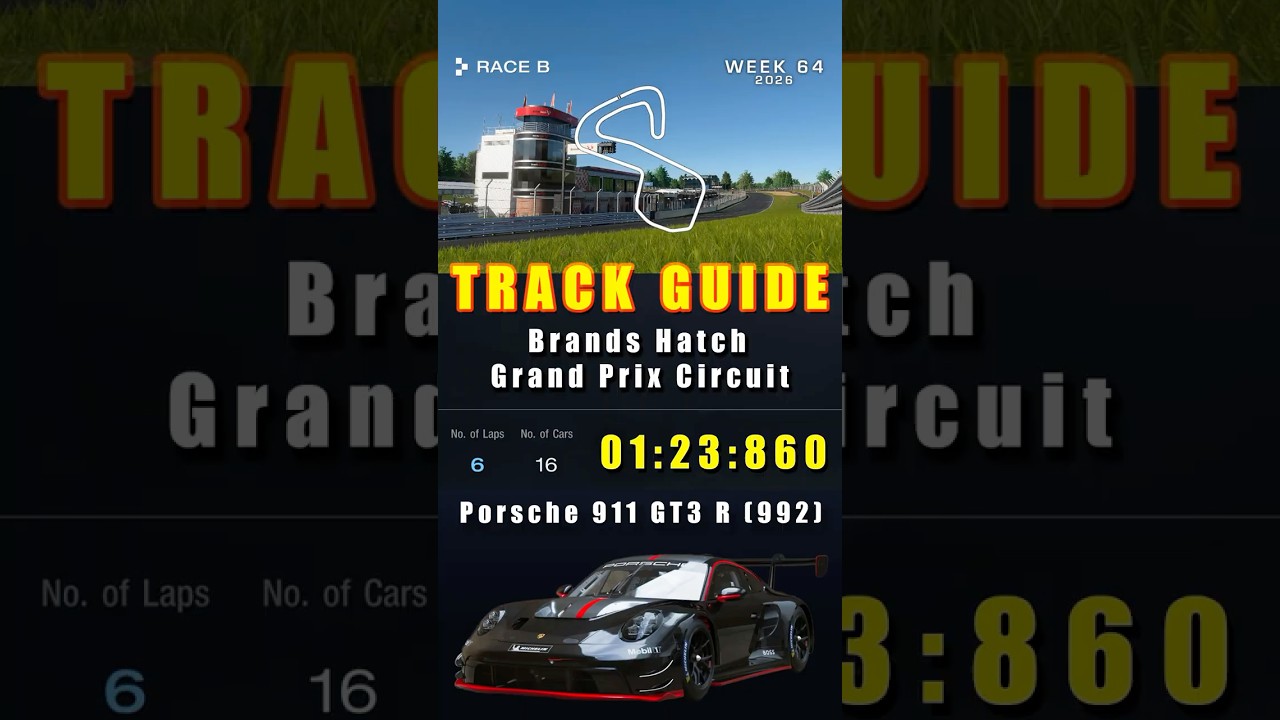 GT7 Track Guide: Brands Hatch GP Circuit in Porsche 911 GT3R Hot Lap
