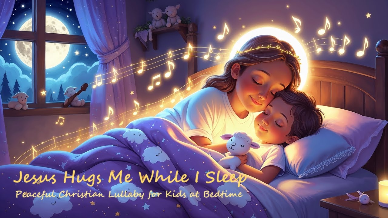 &ldquo;Jesus Hugs Me While I Sleep&rdquo; &ndash; Peaceful Christian Lullaby for Kids at Bedtime (12 Min Loop)
