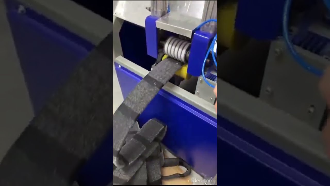 Magic file ve inox sünger kılıflama makinası / Magic net and inox sponge sheathing machine.