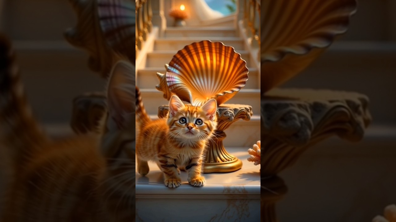 Magical Underwater Adventure | Brave Golden Cat in Coral Cave! Bedtime Story for Kids