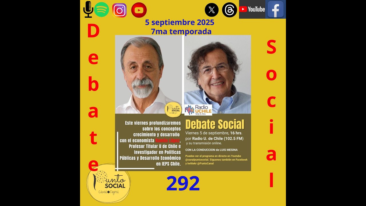 Debate Social con economista Ram&oacute;n L&oacute;pez