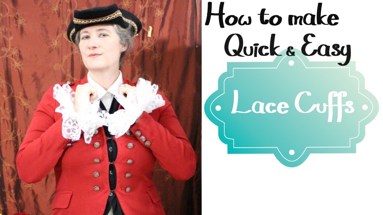 How to make Quick and Easy Detachable Lace Cuffs