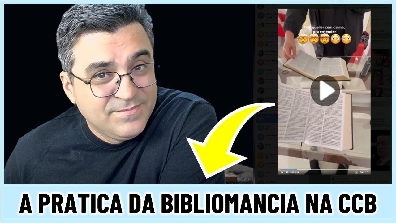 CCBeano fazendo consulta Bibliomantica - A pratica da Bibliomancia na CCB