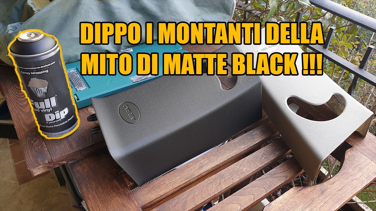 VERNICIO I MONTANTI INTERNI DELLA MITOZZA [How to dip internal uprights] #fulldip #dip #black