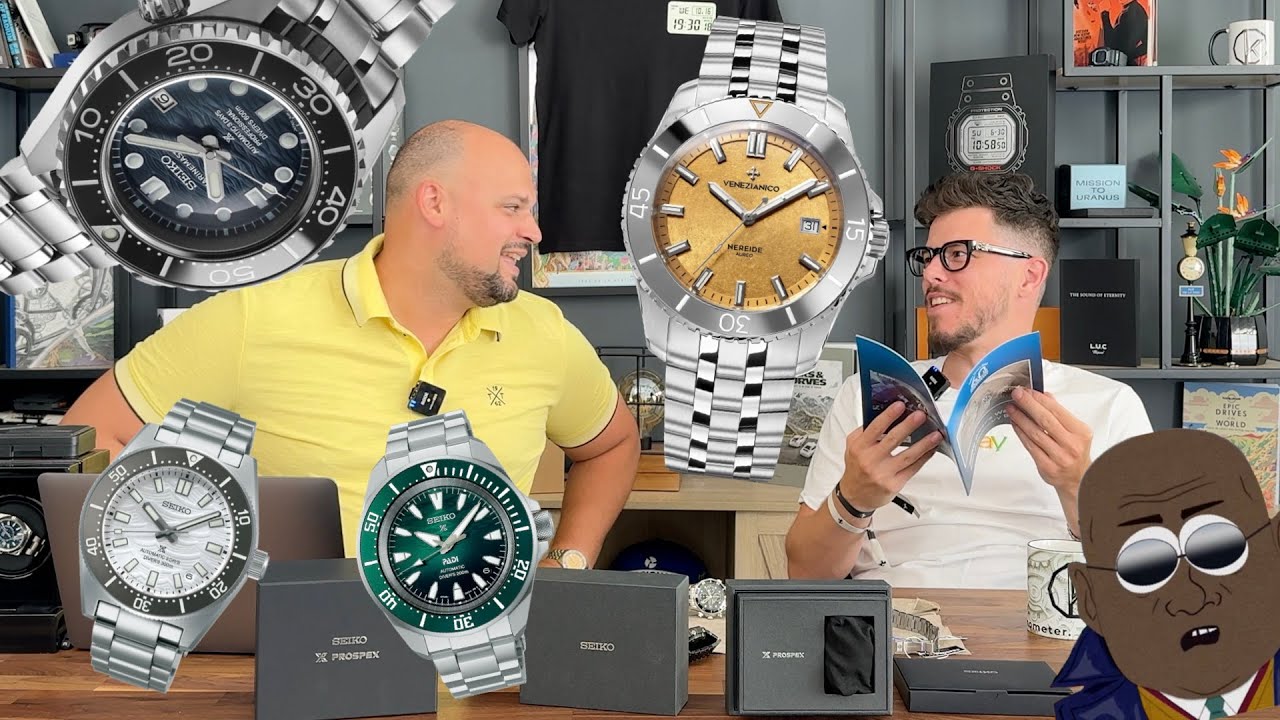 Seiko PADI & 60. évfordulós BÚVÁRÓRÁK + arany számlapos Venezianico I Őszintén: Órákról