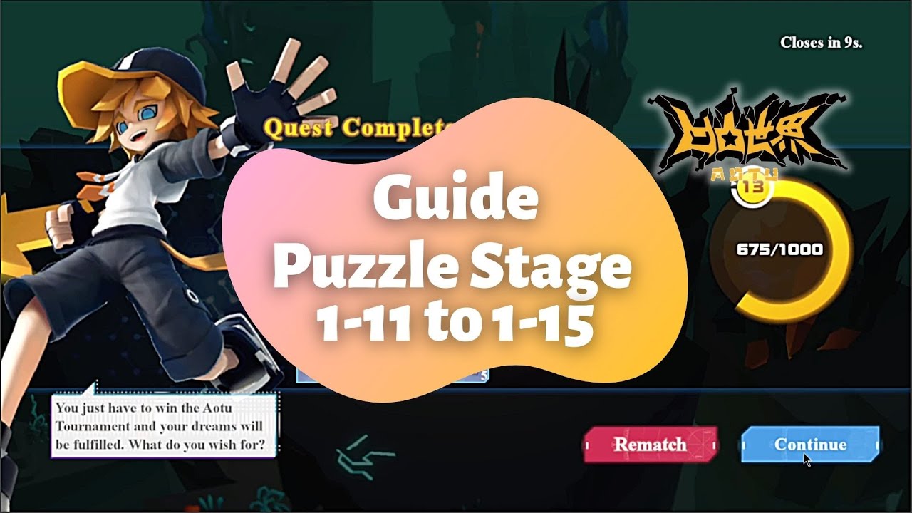Aotu World - Guide Puzzle Stage 1-11 to 1-15