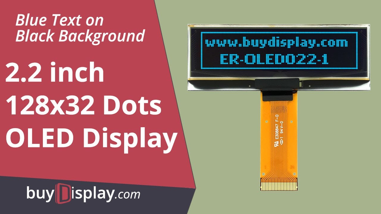 Blue 2.2 inch 128x32 OLED Module I2C Display Serial SPI,SSD1305 Controller