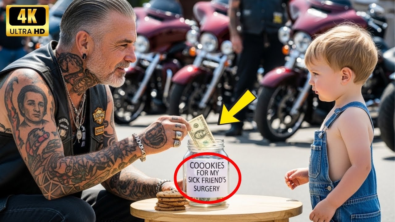 Sie verspotteten den Jungen, der Kekse für die OP seines Freundes verkaufte – bis Hells Angels kamen
