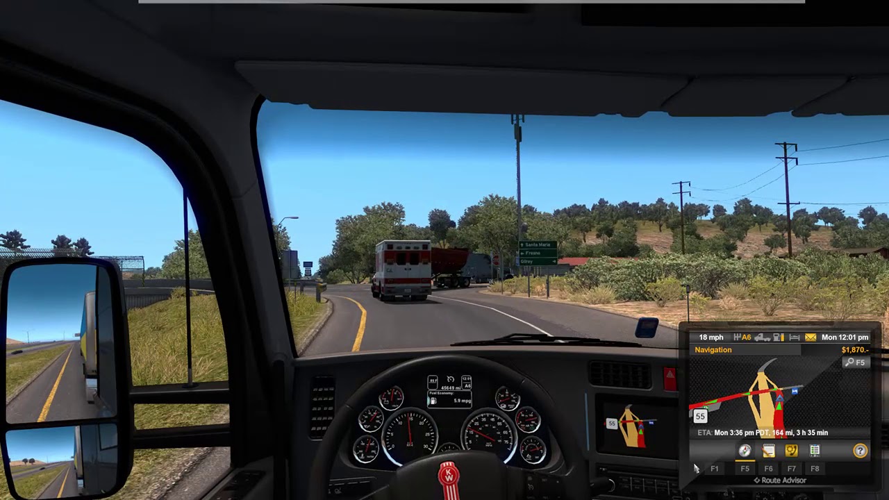 Relaxing Trucking//San Francisco to Bakersfield