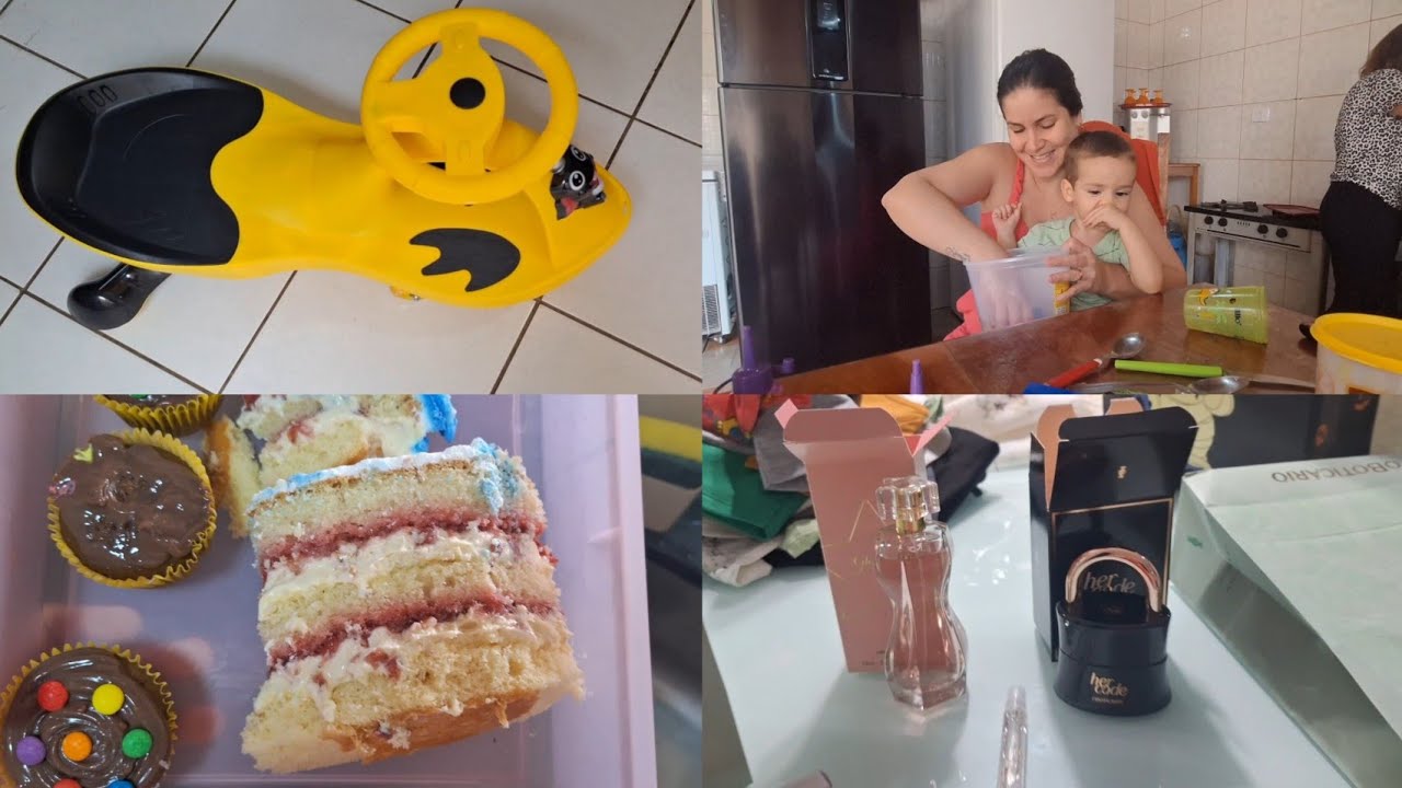 DIA DAS MÃES/MOSTRANDO OS PRESENTES DE ANIVERSÁRIO.