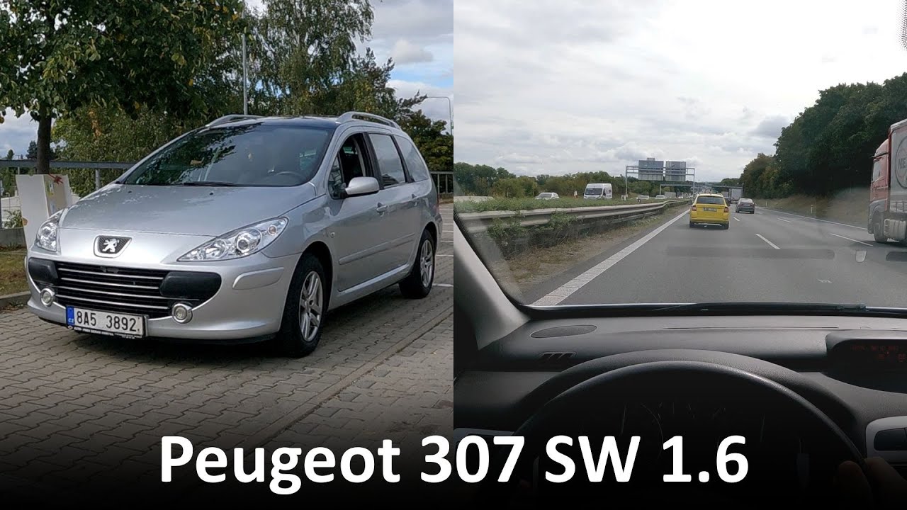 POV | Peugeot 307 SW 1.6 | jízda na dálnici, v obci, mimo obec | 4K