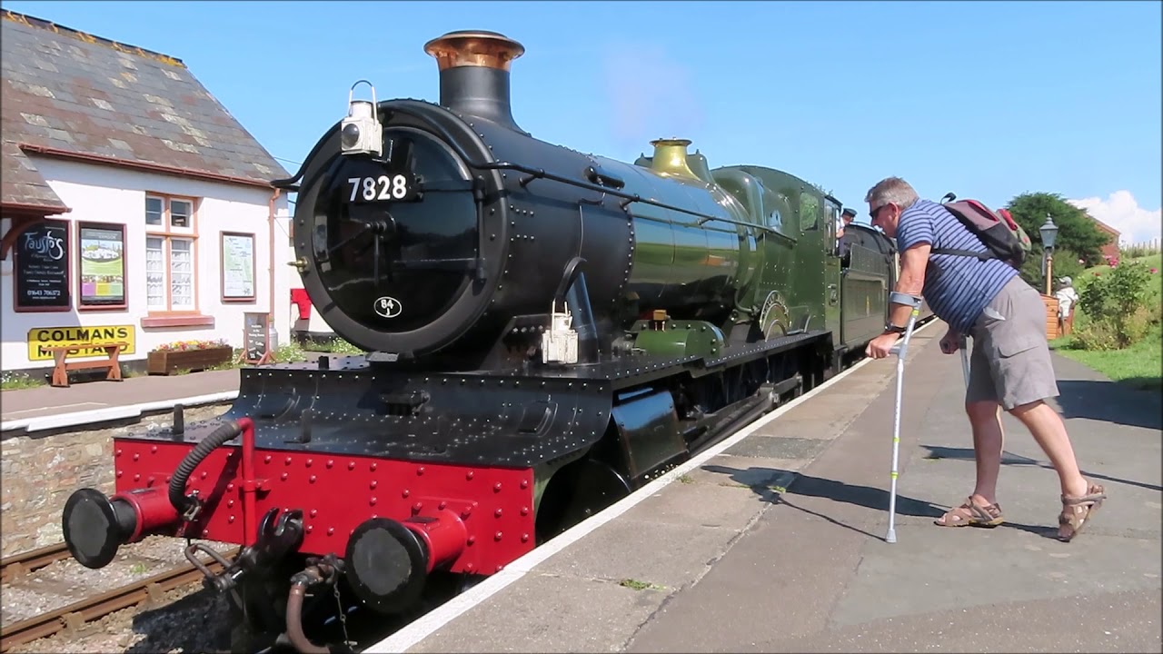 STEAM TRAIN  FROM A COLOURFUL BLUE ANCHOR TO MINEHEAD WSR