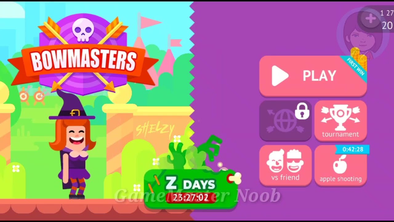 Bowmasters Stephanie the Witch | Witch vs Zombies
