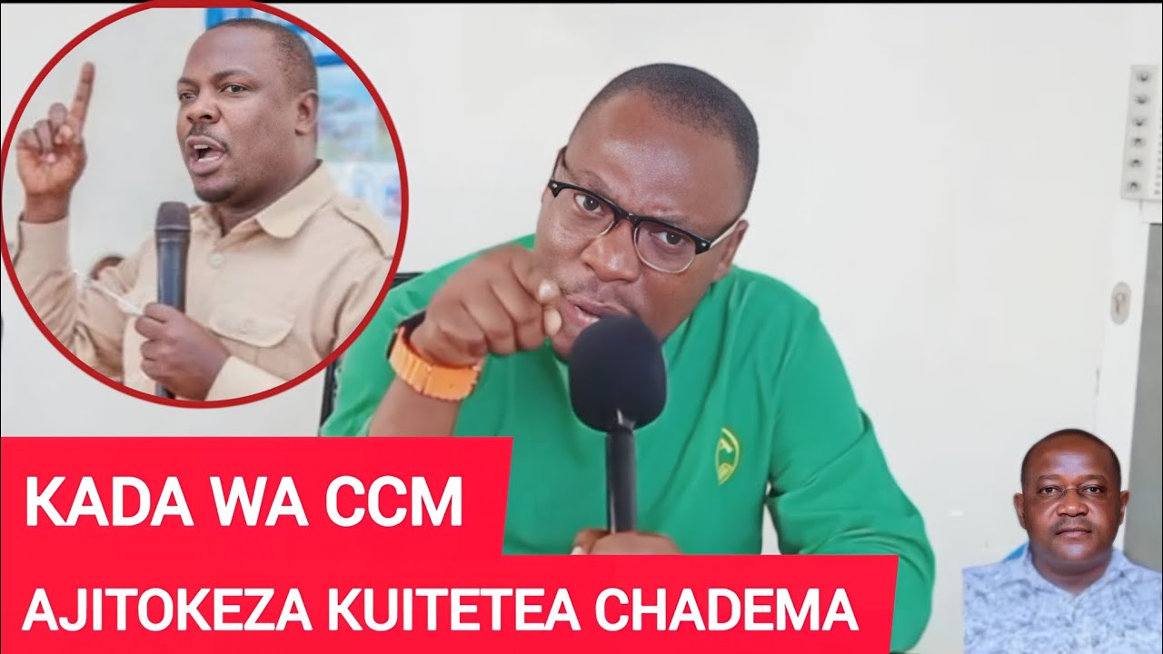 ANAYE JIFANYA KADA WA CCM AJITOKEZA KUITETEA CHADEMA HADHARANI