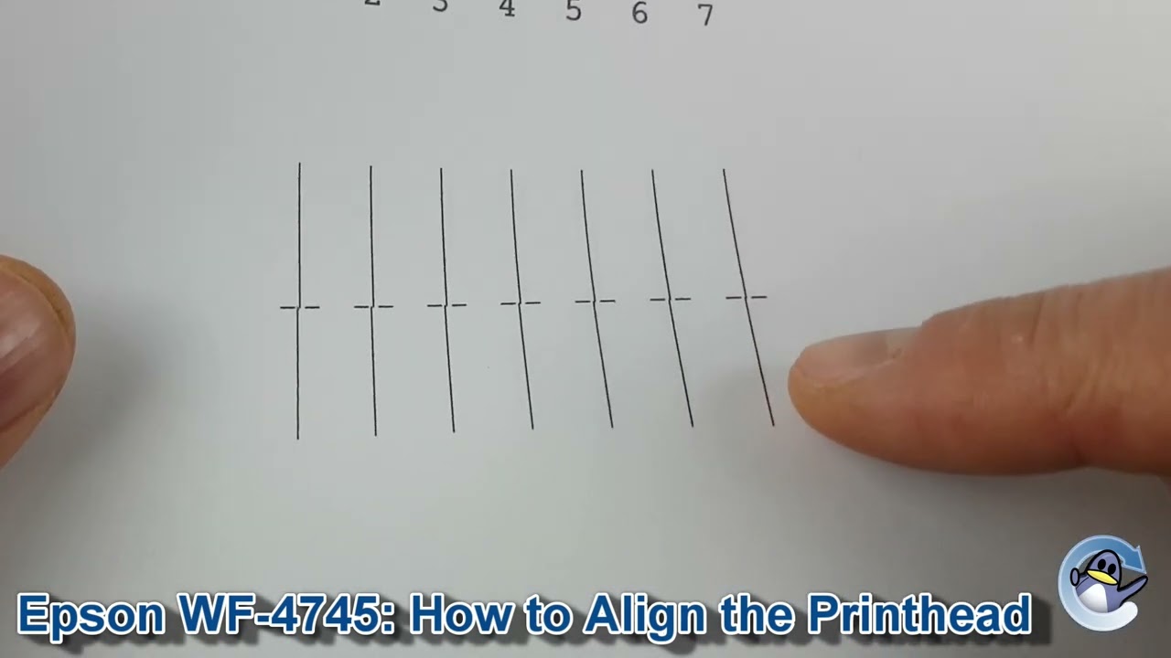 Epson WorkForce Pro WF-4745DTWF: How to do Print Head Alignment (Ruled Line/Vertical/Horizontal)