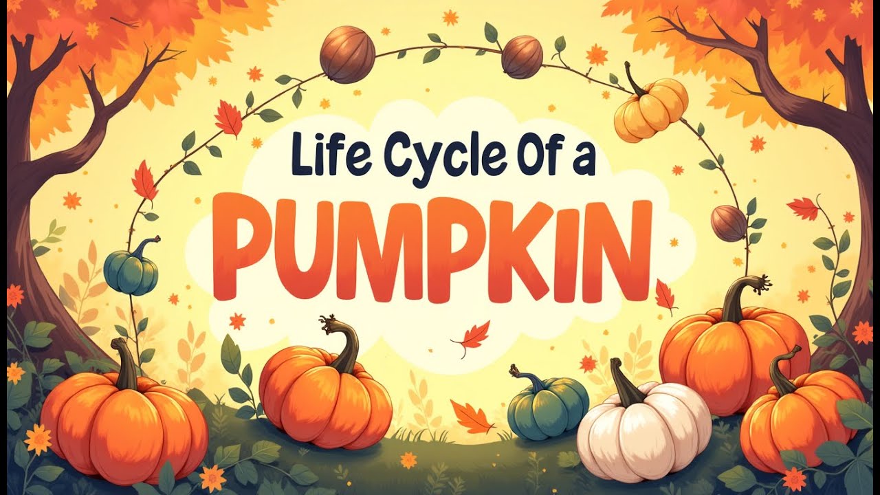 The Life Cycle of A Pumpkin 🎃 | Everything About Pumpkin & Fun Facts | Science for Kids