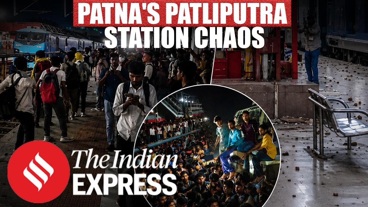Patna's Patliputra Station Chaos: Stone-Pelting, Trains Halted Ahead of Bihar Excise Constable Exam