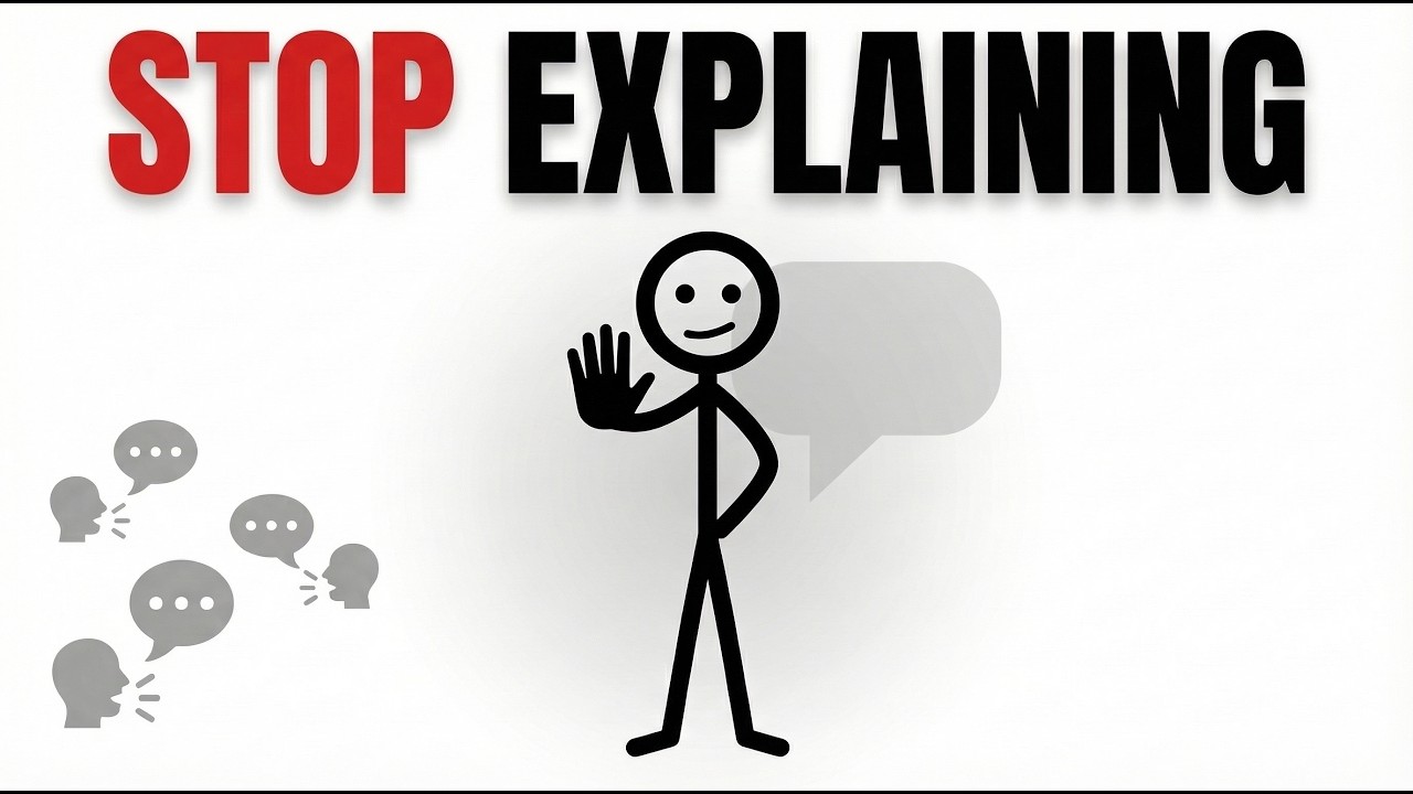 Why You Stopped Explaining Yourself to People