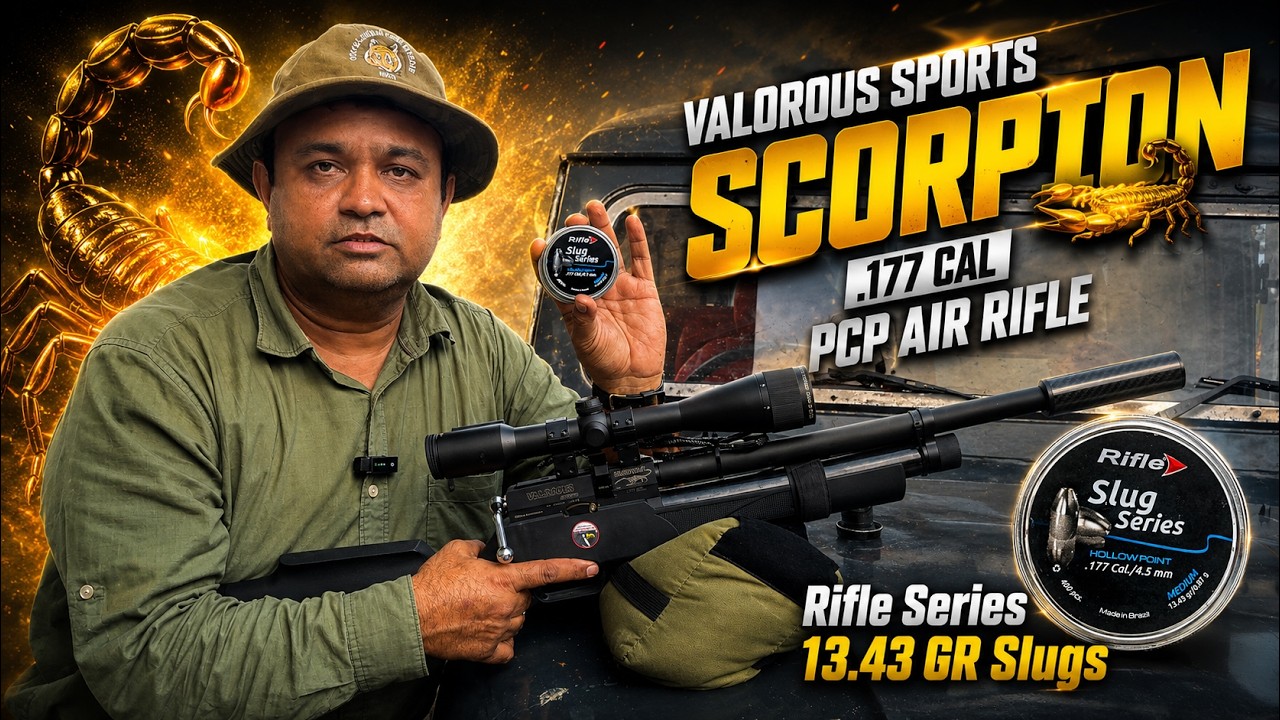 Valorous Scorpion 🦂 PCP Air Rifle Honest Shooting Video # Technical Specifications Discussed Video !