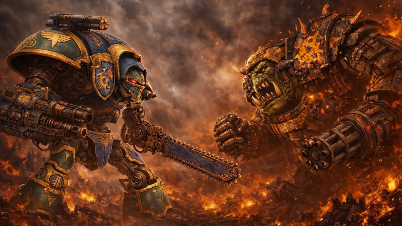 The Duel of Giants: Knight vs. Nekkruncha [ Warhamer 40k Freeblade ] ⟬ ⚯06 ⟭