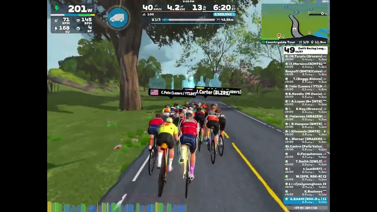[260120] Zwift Racing League: Redline Rally - Open Saffron League Div.1 (B) on Countryside Tour