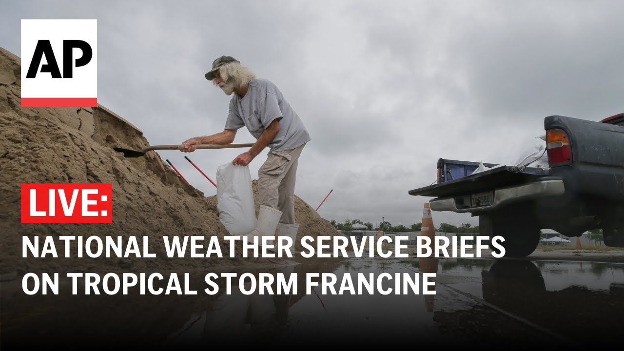 LIVE: NWS holds press briefing on Tropical Storm Francine