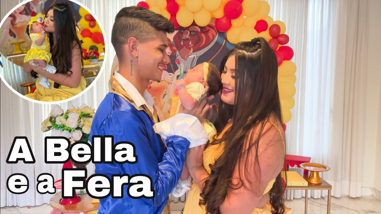 PRIMEIRO MESVERSARIO DA JADE -  A BELLA E A FERA! 🌹