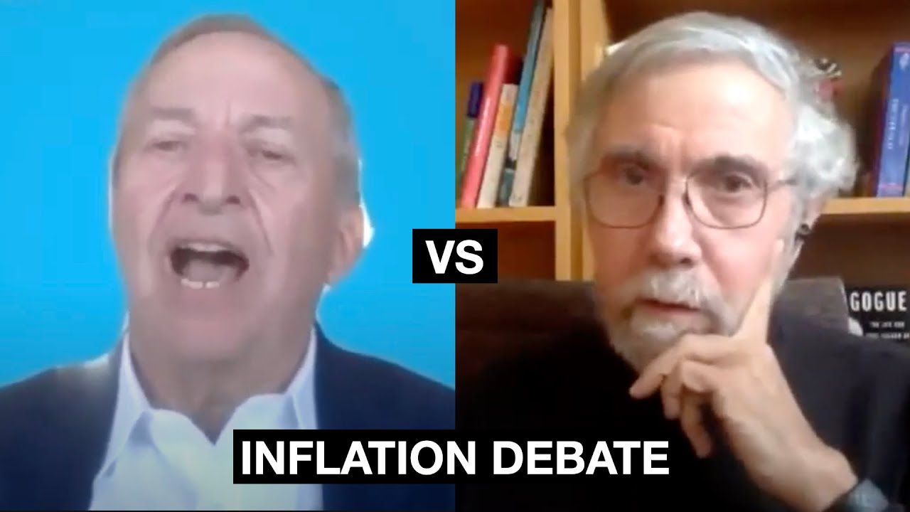 Inflation Debate 2021 | Larry Summers & Paul Krugman | Princeton | Interview | The Fed & Stimulus