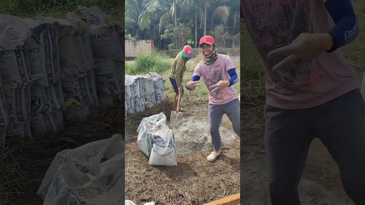 3rd day of construction | nilagyan pampatibay ang pundasyon | napalaban na Ng haluan!