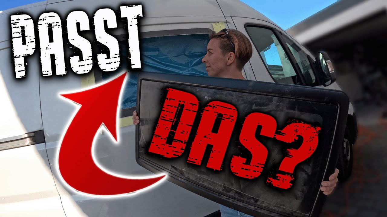 FENSTER EINBAU IM VAN - DIE SCHIEBETÜR BEKOMMT EIN DOMETIC S4 FENSTER