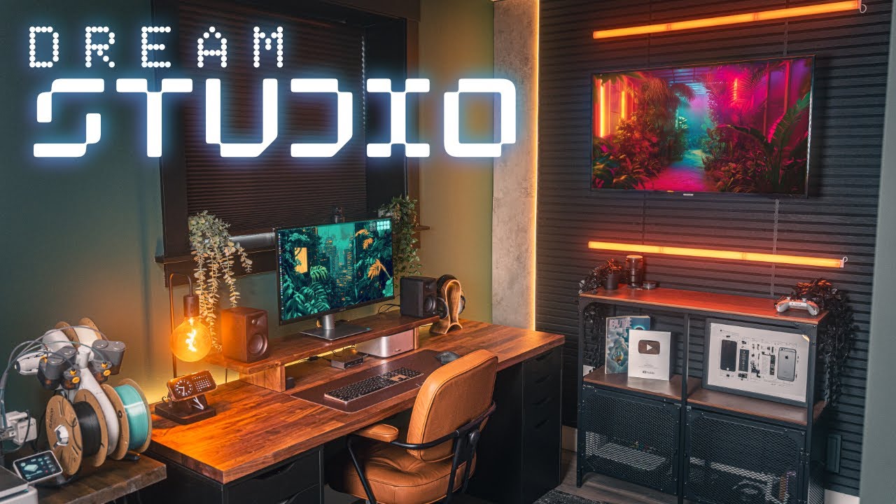 My ULTIMATE Dream Desk Setup & Creator Studio Tour