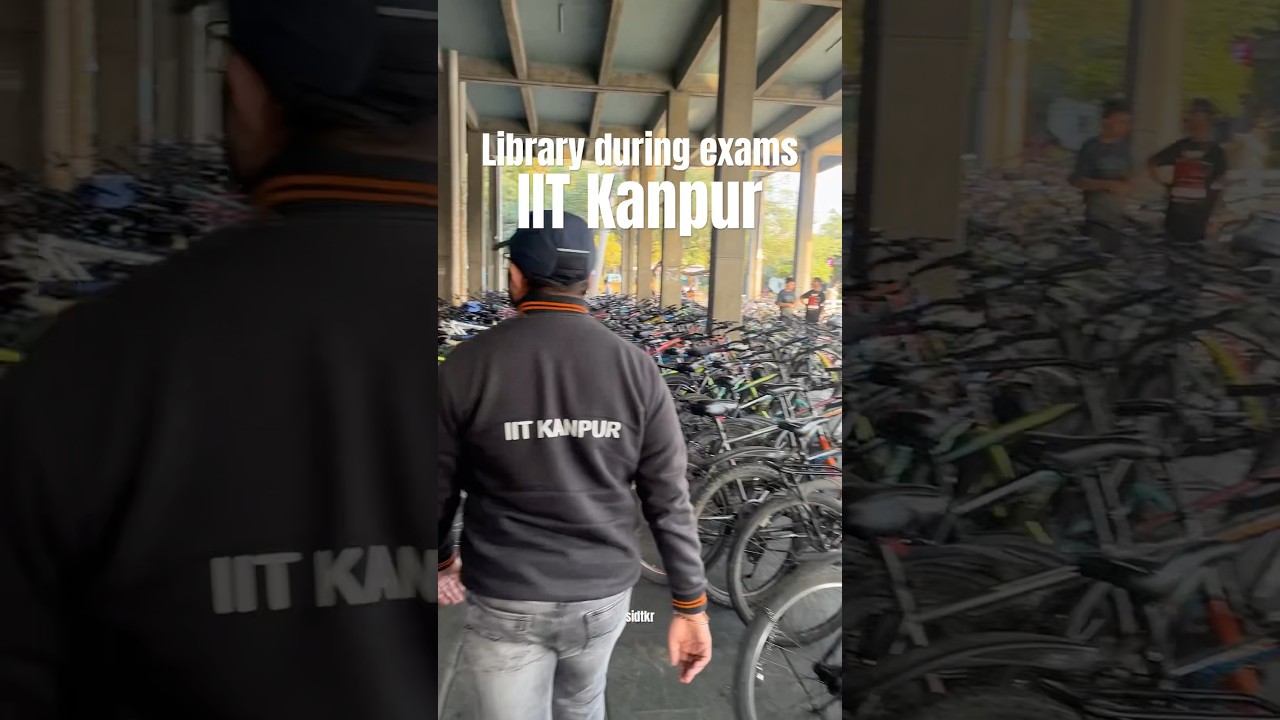 Exam study at library of IIT Kanpur #dreamiit #examstress #iitk #trending #viralvideo