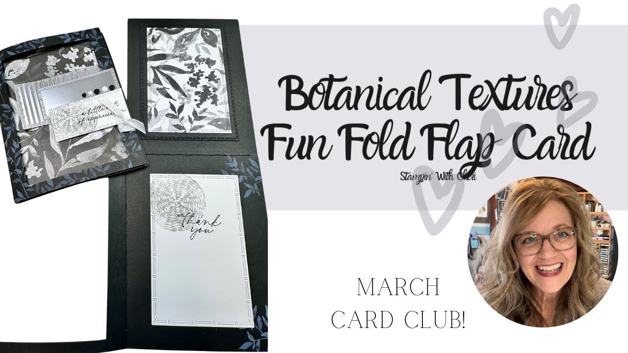 Textured Notes Flap Fun Fold Stampin Up Card Club