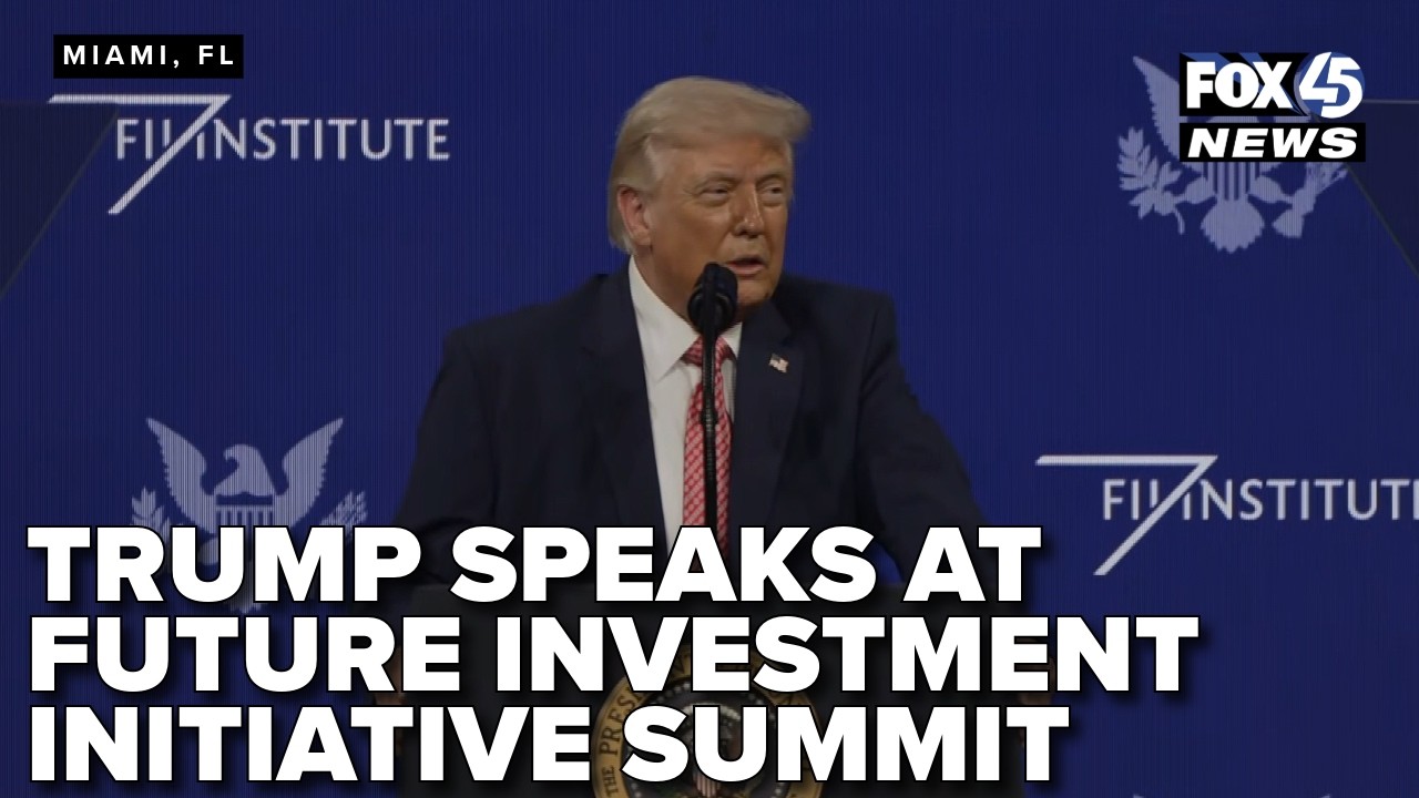 Прямая трансляция: выступление Трампа на саммите Future Investment Initiative.