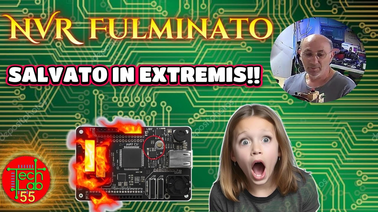 riparazione nvr che ha preso un fulmine