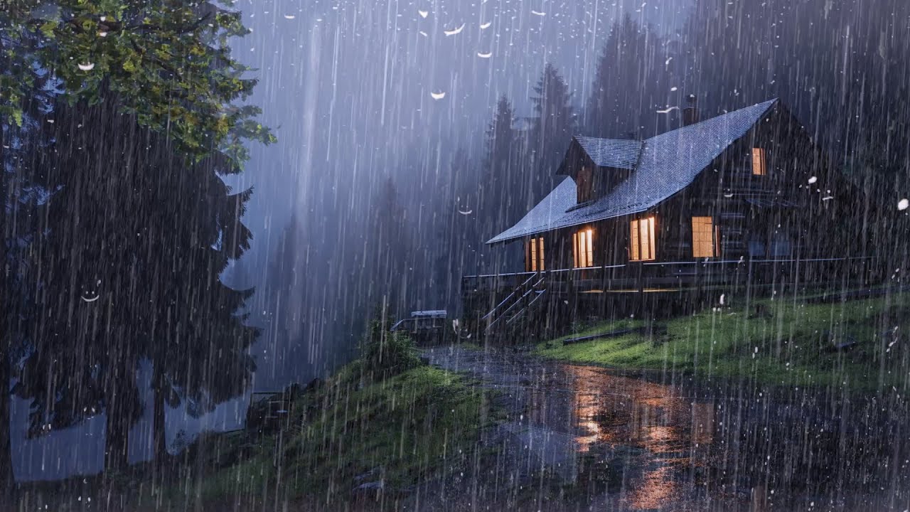 Perfect Rain Sounds For Sleeping - Very Heavy Rain for SLEEP - Reduce Stress, Relax, ASMR